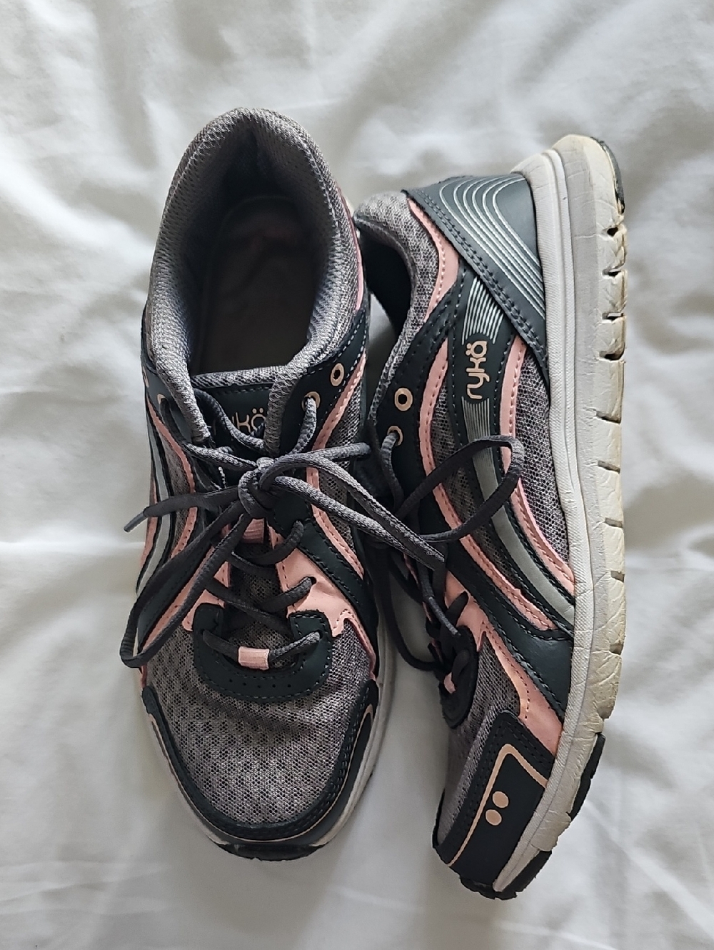 Ryka Gray and Pink Women's Athletic Running Shoes